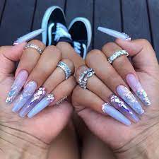 On Instagram Ice Queen Using The Best Acrylic System Valentinobeautypure Vbp Bare Long Acrylic Nails Long Nails Pretty Nails