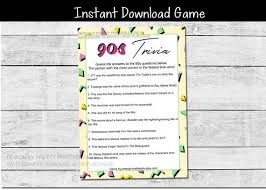 Which disney film contains the song can you feel the love tonight? 90s Party Game 90s Trivia Game Printable Girls Night In Game 90s Bachelorette Party Game 40th Birthday Game Trivia Night Game By Pretty Printables Ink Catch My Party