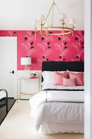 A colorfully patterned rug consisting of hot pink, purple, and brown shades adds dimension to the space without. 75 Beautiful Pink Bedroom Pictures Ideas May 2021 Houzz