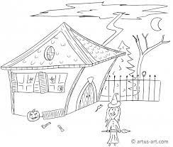 Subscribe to my free weekly newsletter — you'll be the first to know when i add new printable documents and templates to the. Witch House Coloring Page Printable Coloring Page Artus Art