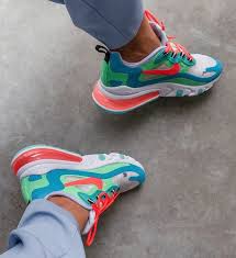 A padded tongue supports the fit, while underfoot, the hybrid midsole combines react with max air in the heel to provide cushioning. 28 Nike Air Max 270 React Ideas Nike Air Max 270 React Air Max 270 React Nike Air Max