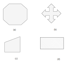 The trapezoid has only 1 line of symmetry, while the square has 4. Important Questions Class 7 Maths Chapter 14 Symmetry