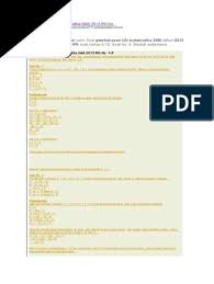 From the story budhe by dipalandung (landung) with 74,810 reads. 2013 Pembahasan Matematika Ipa Un 2013