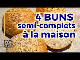 Boulangerie Pas A Pas 118 4 Buns Semi Complets A La Maison Tangzhong Youtube En 2020 Bun S Boulangerie Recette