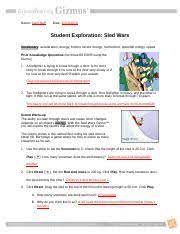 The gizmo shows a yeti named burt riding his sled down a steep hill. Sled Wars Gizmo Quiz Answers Gravitationalforcese Docx Name Date Student Exploration The Sled Wars Gizmo Provides An Opportunity For Students To Ask Questions And Collect Data In Order To