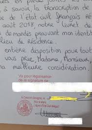 Pour pouvoir répondre à l'ensemble des. Legalisation En France Lettre Visa Conjoint Francais Mariage Franco Marocain