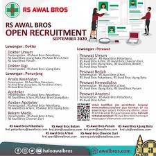 Kini banyak rumah sakit di wilayah jakarta yang menyediakan swab tes dengan layanan drive thru. Lowongan Kerja Rumah Sakit Awal Bros Bulan September 2020 Banyak Posisi