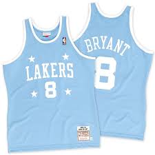 Hands down my favorite alternate jersey and i hope they bring it back soon. Men S Los Angeles Lakers Kobe Bryant Mitchell Ness Light Blue 2004 2005 8 Authentic Jersey