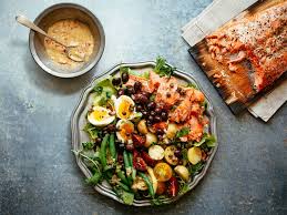 Salmon Nicoise Salad Fire Flavor Salmon Nicoise Salad Julia Child Recipes Nicoise