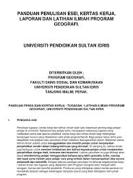 Pertumbuhan penduduk global ia menerangkan pengaruh yang dominan pengeluaran makanan ke atas ekosistem dan risiko yang dikaitkan dengan ekosistem yang mencapai mata tip. Panduan Penulisan Esei Kertas Kerja Laporan Untuk Pendidikan Geografi Upsi