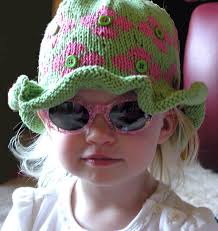 Child's Summer Hat Knitting Pattern, Cotton Blend (PDF Pattern)