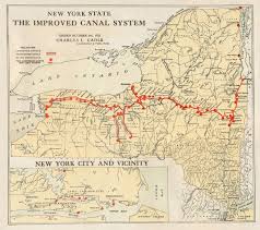 New York State The Improved Canal System Erie Canal