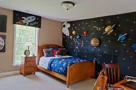 There are toys, clothes, and games that will inevitably take up space and that's why it's important to prioritize stylish storage ideas. 41 Clever Bedroom Lighting For Big Space Rengusuk Com Outer Space Bedroom Space Themed Bedroom Space Themed Room