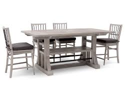 Rock Island Dining Set W Back Barstools Counter Height Dining Room Tables Counter Height Kitchen Table Dining