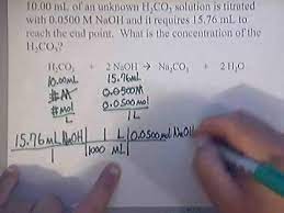 How do you calculate molarity? Titration Calculation Solution Chemistry Www Whitwellhigh Com Youtube
