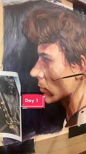 Day 1 of 30 days of painting… working into an unifinished piece working