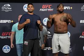 One such opportunity presents itself on saturday night at ufc fight night from las vegas when alistair overeem and alexander volkov battle in a this is a sneaky deep card for a fight night with big names littered around the event. Ufc On Espn 8 Fight Order For Event Headlined By Overeem Harris Gadelha Hill Draftkings Nation