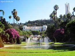 Vue Sur Le Jardin D Essai Le Musee Des Beaux Arts Et Le Monument Makam Chahid Wonders Of The World Beautiful Views Beautiful Places