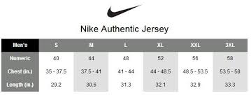 nike mens basketball jersey size chart best picture of