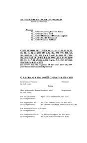 IN THE SUPREME COURT OF PAKISTAN CIVIL REVIEW ...