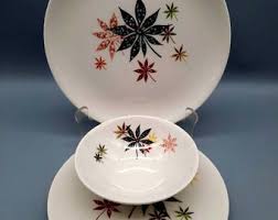 Vintage Peter Terris Real China for Everyday by Shenango China INC 6" Tea  Saucers