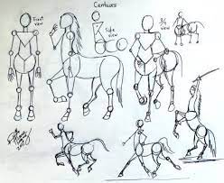Though centaurs were first introduced by the myths of ancient greece, they've reappeared in stories. Draw Centaurs By Diana Huang How To Draw Centaurs Centaur Drawing Centaur