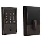 BE489WB CEN 716 Encode Deadbolt Lock, Lock Only, Aged Bronze Schlage