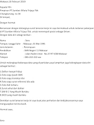Adapun beberapa hal terkait dengan syarat pelamar tidak hanya lulus pada tahap administrasinya saja, para pelamar harus lolos pada tahap. 11 Surat Lamaran Kerja Di Pt Hwi Jepara Terbaru Kumpulan Contoh Surat