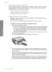 The printer not found screen appears during installation. C4580 Print Cartridge Missing Or Not Detected Hp Photosmart All In One Color Inkjet