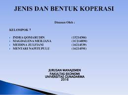 Hal itu dikarenakan banyak masyarakat yang belum terlibat langsung dengan koperasi. Ekonomi Koperasi