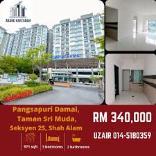 Pangsapuri damai taman sri muda, seksyen 25, shah alam, 40400, selangor. Pangsapuri Damai Taman Sri Muda Seksyen 25 Shah Alam New Unit Property For Sale On Carousell