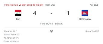 Trực tiếp thái lan vs uae. Káº¿t Quáº£ Bong Ä'a Iraq Vs Campuchia Vong Loáº¡i World Cup 2022 21h30 Ngay 7 6