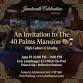Paint & Sip Event - 40Palms Mansion