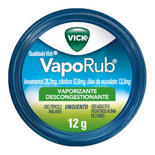 Descongestionante Vick Vaporub Unguento 12g Drogariavenancio