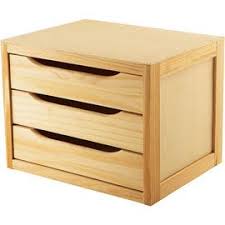 Bloc 3 Tiroirs Boite De Rangement Bois Tiroir Caisse Rangement