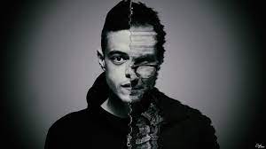 Black and white wallpaper for coloring vector. Elliot Mr Robot Mr Robot Fan Art Digital Art Monochrome Photoshop Glitch Art 4k Wallpaper Hdwallpaper Desktop Photoshop Wallpapers Fan Art Glitch Art