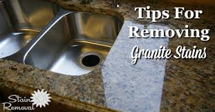 Removing granite countertop without damaging cabinets. Tips For Removing Granite Stains From Countertops More