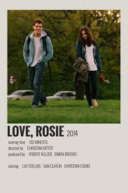 Love Rosie By Maja In 2020 Film Posters Minimalist Film Posters Vintage Movie Posters Vintage