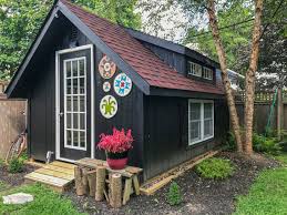 Here is a design for a two story 214 square foot tiny home. How To Turn Your Shed Into A Home Office Shed Office Diy