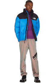 Black And Purple North Face Jacket The North Face 1996 Retro Nuptse Jacket Clear Lake Blue In 2020 The North Face Jackets Retro