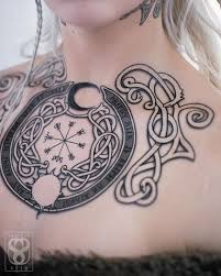 Viking Vegvisir Tattoo Set Viking Tattoos Arm Tattoos Beautiful Tribal Shoulder Tattoos