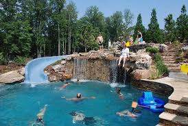 White Columns Grand Strand Pools Backyard Inground Swimming Pools Backyard Luxury Pools