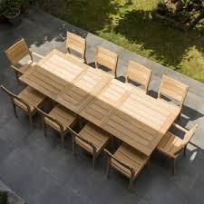 Round patio dining tables fit more people around them to share a meal. Wooden Dining Table Sets Garden Furniture House