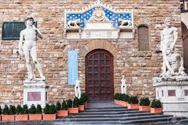 Maybe you would like to learn more about one of these? Florence Italy November 4 2016 Doors Of Museum In Palazzo Vecchio With Statues David Copy And