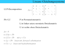 Each row of p contains a different permutation of the n elements in v. Schnelle Matrizenoperationen Von Christian Buttner Ppt Video Online Herunterladen