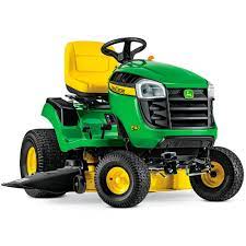 John Deere E140 48 In 22 Hp V Twin Gas Hydrostatic Lawn Tractor Bg21028 The Home Depot