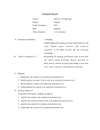 Contoh soal greeting card smp kelas 8. Lesson Plan For Reading Skill