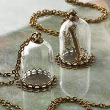 Oxidized Brass Small Bottle Charms By