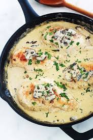 Poulet Sauce Au Poivre Vert Champignons Et Creme Recette Sauce Poivre Vert Sauce Au Poivre Recettes De Cuisine