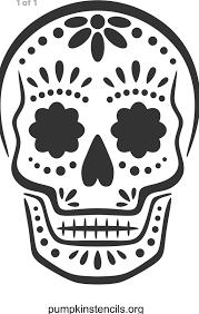 Skull Template 5 Halloween Pumpkin Stencils Sugar Skull Pumpkin Stencil Sugar Skull Pumpkin